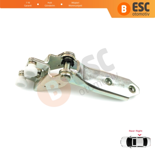 VW Transporter T4 Caravelle 1990-2003 için Sağ Arka Sürgülü Kapı Orta Makarası 701843336A