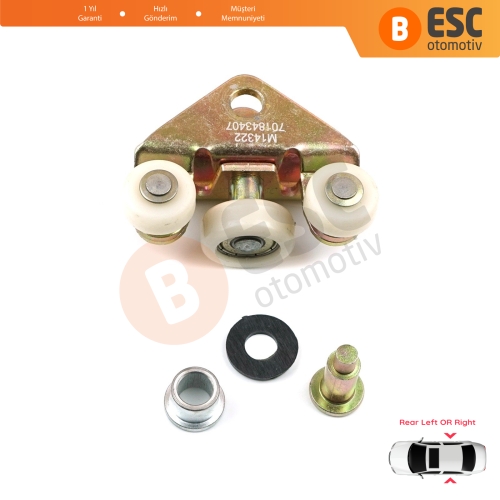 VW Transporter T4 Caravelle Multivan 1990-2003 701843406A için Arka Sürgülü Kapı Alt Makarası