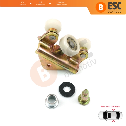 VW Transporter T4 Caravelle Multivan 1990-2003 701843406A için Arka Sürgülü Kapı Alt Makarası