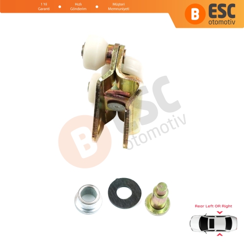 VW Transporter T4 Caravelle Multivan 1990-2003 701843406A için Arka Sürgülü Kapı Alt Makarası