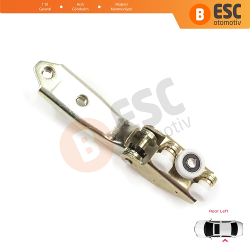 VW Transporter T4 Caravelle Multivan 1990-2003 701843335A için Sol Arka Sürgülü Kapı Orta Makarası