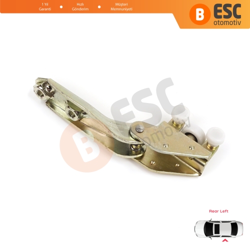 VW Transporter T4 Caravelle Multivan 1990-2003 701843335A için Sol Arka Sürgülü Kapı Orta Makarası