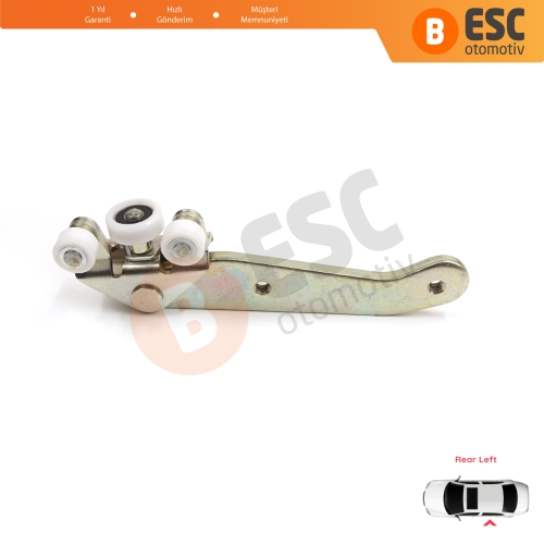 VW Transporter T4 Caravelle Multivan 1990-2003 701843405B için Sol Arka Sürgülü Kapı Alt Makarası