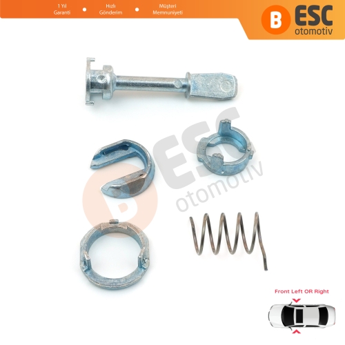 VW Passat B5 3B2 3B5 1996-2005 3B0837167 İçin Ön Kapı Kilidi Tamir Takımı 51.5 mm