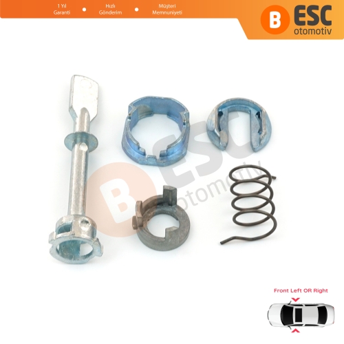 VW Caddy 2 Seat Cordoba Ibiza Inca 6K İçin Ön Kapı Kilidi Tamir Takımı 6K4837223A 68mm