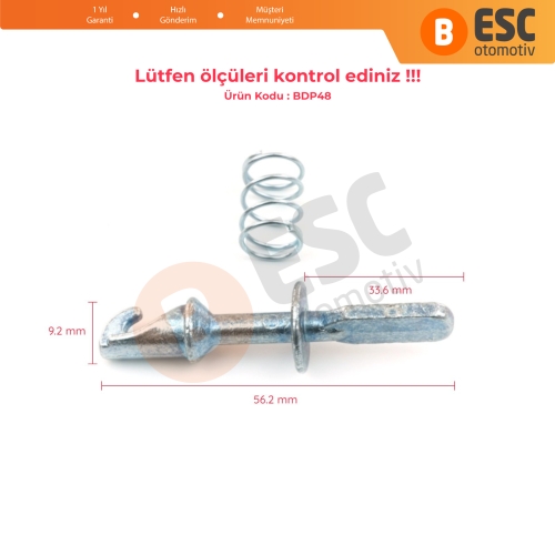 VW Golf MK3 1H 1E İçin Ön Kapı Kilidi Tamir Takımı 56.5 mm 1H0837223B