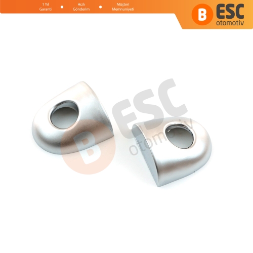 Renault Megane Scenic Laguna 2 3 Primera P12 Espace 4 Clio 3 4 Fluence Captur 1 8200361250 İçin Dış Kapı Kolu Delikli Şifre Kapağı Seti Gümüş Renk 