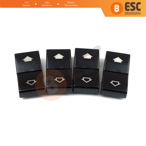BMW E39 E381 İçin 4 Adet Pencere Düğmesi Kapağı 61316904309