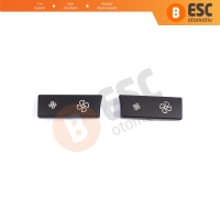 BMW 5 Serisi İçin 2 Parça Klima Düğme Kapağı 9233635; 9233644