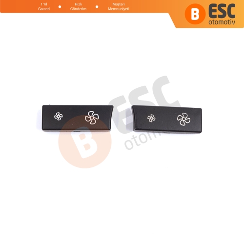 BMW 5 Serisi İçin 2 Parça Klima Düğme Kapağı 9233635; 9233644