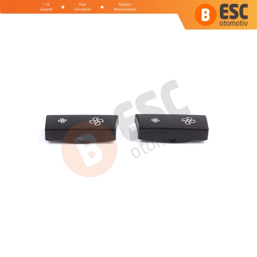 BMW 5 Serisi İçin 2 Parça Klima Düğme Kapağı 9233635; 9233644
