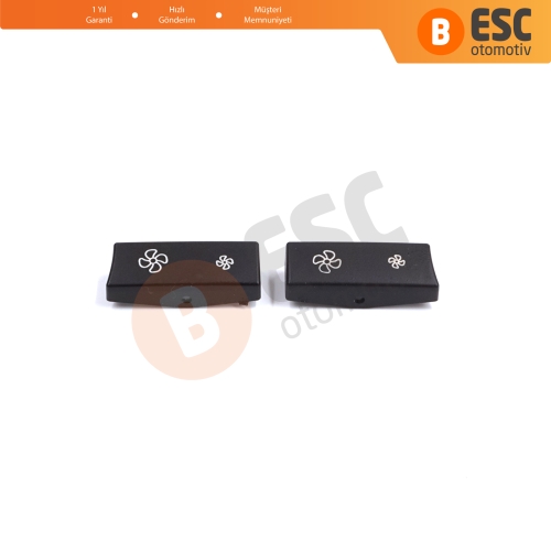 BMW 5 Serisi İçin 2 Parça Klima Düğme Kapağı 9233635; 9233644