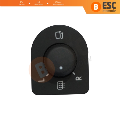 VW Golf Bora Jetta Beetle İçin Katlamalı Ayna Düğmesi 1J1959565E