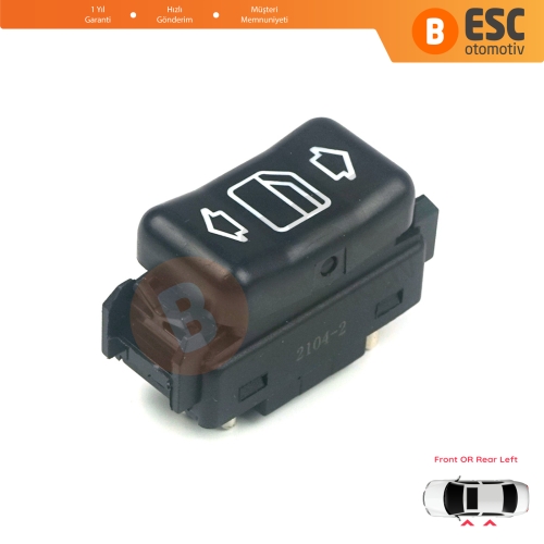 Mercedes W124 A124 C124 S124 W126 C126 W463 W201 190 A1248204610 İçin Sol Kapı Cam Açma Düğmesi