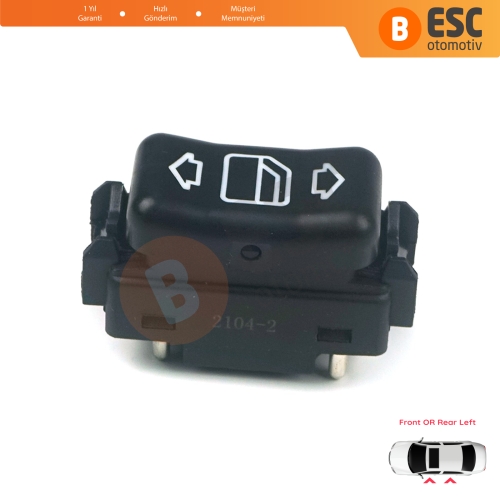 Mercedes W124 A124 C124 S124 W126 C126 W463 W201 190 A1248204610 İçin Sol Kapı Cam Açma Düğmesi