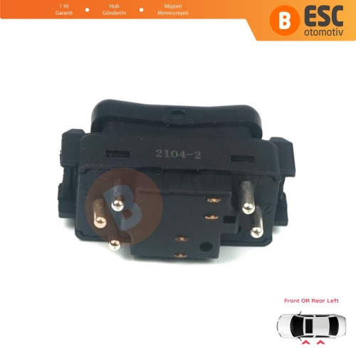 Mercedes W124 A124 C124 S124 W126 C126 W463 W201 190 A1248204610 İçin Sol Kapı Cam Açma Düğmesi