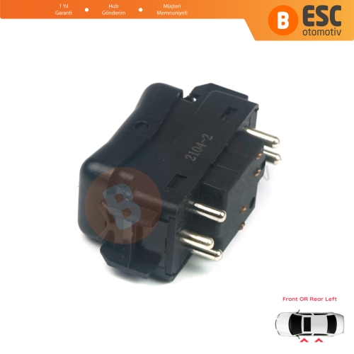 Mercedes W124 A124 C124 S124 W126 C126 W463 W201 190 A1248204610 İçin Sol Kapı Cam Açma Düğmesi