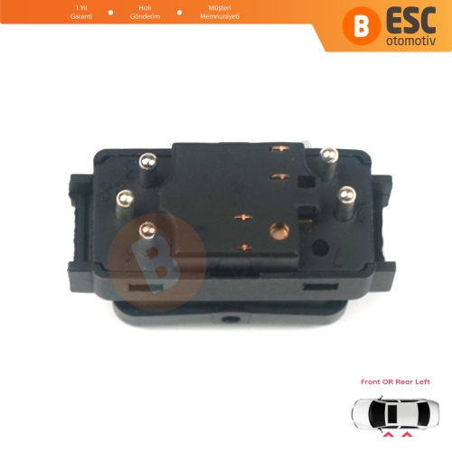 Mercedes W124 A124 C124 S124 W126 C126 W463 W201 190 A1248204610 İçin Sol Kapı Cam Açma Düğmesi