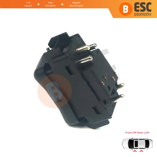 Mercedes W124 A124 C124 S124 W126 C126 W463 W201 190 A1248204610 İçin Sol Kapı Cam Açma Düğmesi