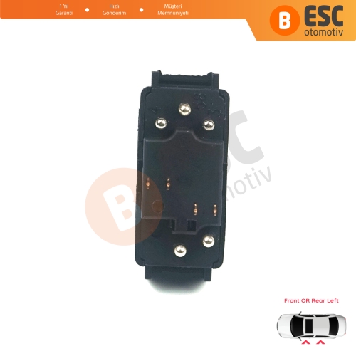 Mercedes W124 A124 C124 S124 W126 C126 W463 W201 190 A1248204610 İçin Sol Kapı Cam Açma Düğmesi