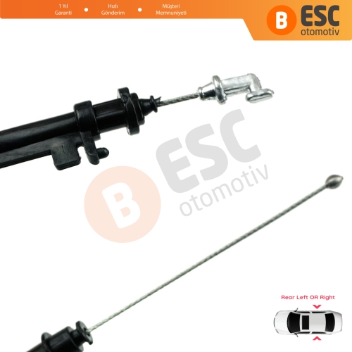 VW Passat B6 B7 2005-2015 CC 3C0837017B İçin Arka Dış Kapı Kilidi Açma Teli