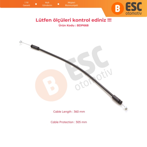 Renault Kangoo İçin Arka Bagaj Kilit Açma Kısa Teli 7700354861