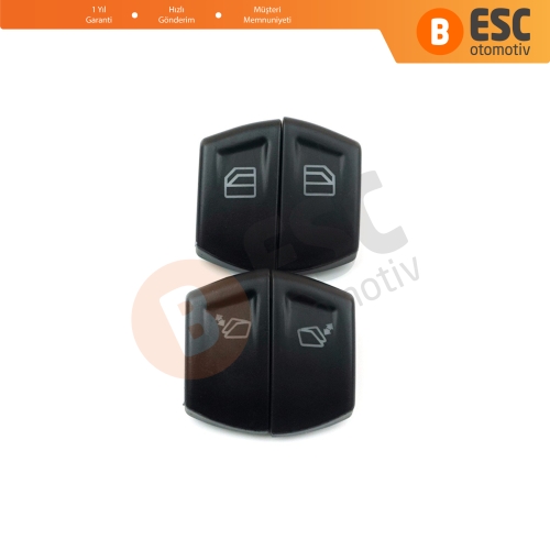 Mercedes Vito Viano Mixto W639 2003-2015 A6395451313 İçin 4 Adet Ön Sürücü Cam Düğme Kapağı
