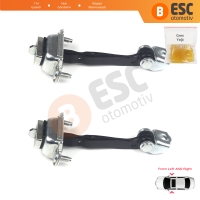 Ford Fiesta MK5 JH JD 2002-2008 Fusion JU 5S6AA23500AB  İçin 2 EA Ön Sağ ve Sol Kapı Gergi Yayı  