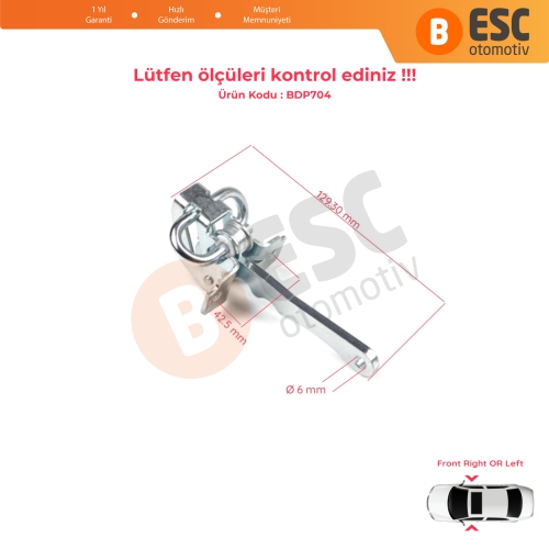 Fiat Bravo Brava 182 Marea 185 MK1 İçin Ön Kapı Gergi Yayı 46782841