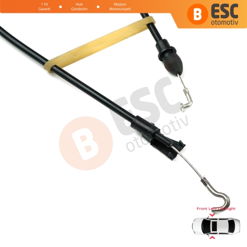 VW Golf MK5 1K1 1K5 Plus 5M1 521 Jetta MK3 1K2 4/5 Kapı 5M0837085B İçin Ön Kapı İç Açma Teli