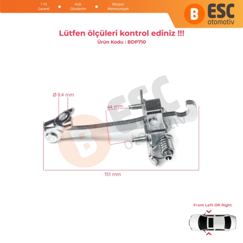 Renault Master MK3 Opel Movano B İçin Ön Kapı Gergi Yayı 804304453R