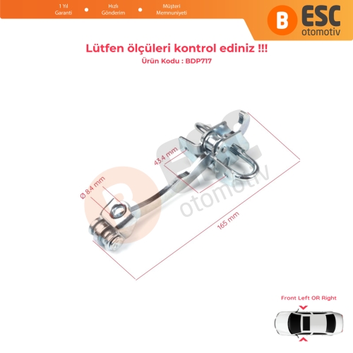 Opel Astra G 1998-2009 2/3 Kapı Zafira A İçin Ön Kapı Gergi Yayı 160245 24434083