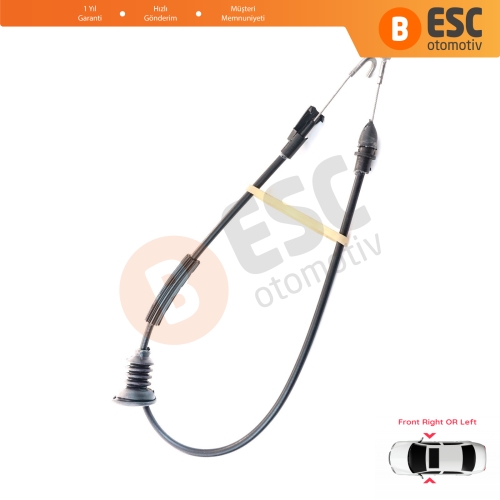 VW Transporter T5 Caravelle Multivan 7H 7J 2003-2016 7E08377085 İçin Ön Kapı İç Açma Teli