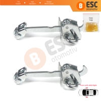 Opel Corsa C X01 Combo C Tigra B TwinTop 160256 İçin 2 EA Ön Sağ ve Sol Kapı Gergi Yayı
