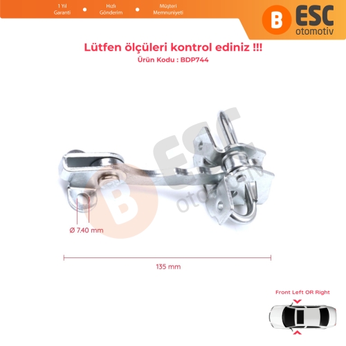 Fiat Punto MK2 188 5-Door 1999-2012 İçin Ön Kapı Gergi Yayı 51754186