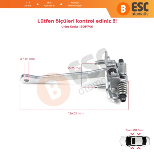 Renault 9 11 İçin Ön Arka Kapı Gergi Yayı 7702255777