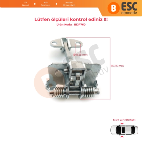 Peugeot 106 Citroen Saxo 3/5 Kapı İçin Ön Kapı Gergi Yayı 9181C2