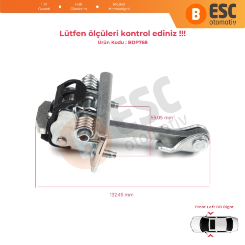 Peugeot Partner Citroen Berlingo Tepee 2008-2018 İçin Ön Kapı Gergi Yayı 9181P2