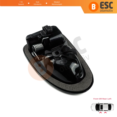 Renault Clio 2 Scenic Megane 1 Trafic Master 2 Mascott Logan 1 Movano Vivaro A Interstar Primastar 1 Daily 7700434716 İçin Krom Rengi Sol Kapı İç Açma Kolu Kancalı Tip
