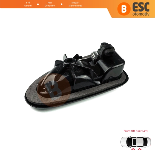 Renault Clio 2 Scenic Megane 1 Trafic Master 2 Mascott Logan 1 Movano Vivaro A Interstar Primastar 1 Daily 7700434716 İçin Krom Rengi Sol Kapı İç Açma Kolu Kancalı Tip