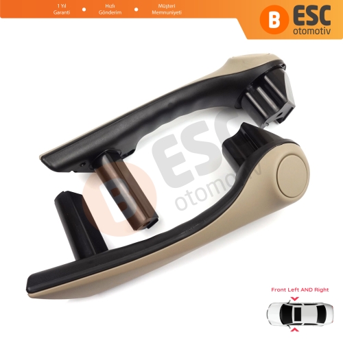 Renault Megane MK2 2002–2009 7701475317 İçin Ön İç Kapı Çekme Kolçak Tutamak Takımı Bej
