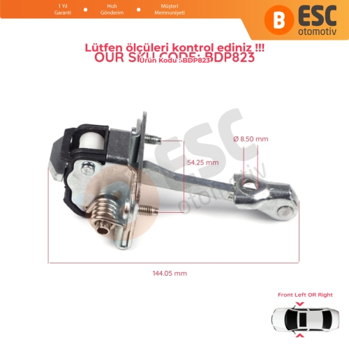 Citroen C3 MK2 SC A51 2009-2016 İçin Ön Kapı Gergi Yayı 9181Q4