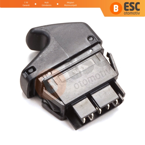 Renault Kangoo Scenic Megane Logan MK1 Clio Scenic MK2 7700838100 İçin Siyah 5-Pin Tekli Cam Açma Düğmesi
