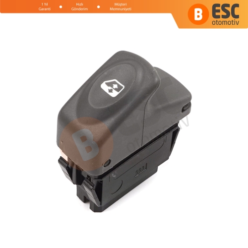 Renault Kangoo Scenic Megane Logan MK1 Clio Scenic MK2 7700838099 İçin Gri 5-Pin Tekli Cam Açma Düğmesi