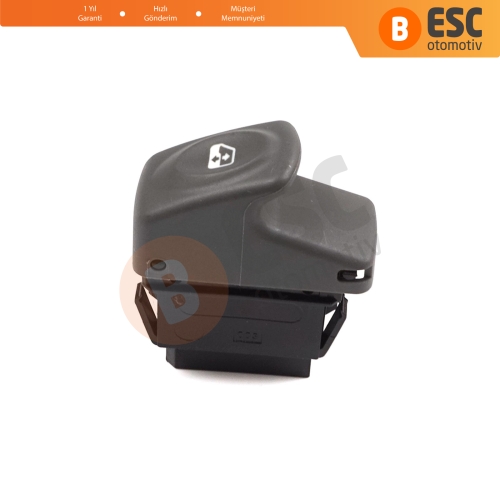 Renault Kangoo Scenic Megane Logan MK1 Clio Scenic MK2 7700838099 İçin Gri 5-Pin Tekli Cam Açma Düğmesi
