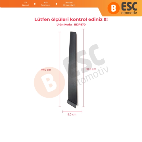 Ford Fiesta 5 İçin Sağ Ön Kapı Direk Kaplaması 2S61A20898AM