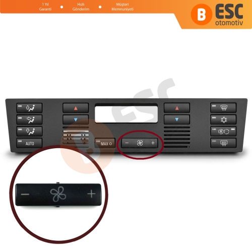 BMW X5 E53 2000-2006 5 Serisi E39 1996-2003 64116915812 İçin Klima Kontrol Fan Hız Düğme Kapağı