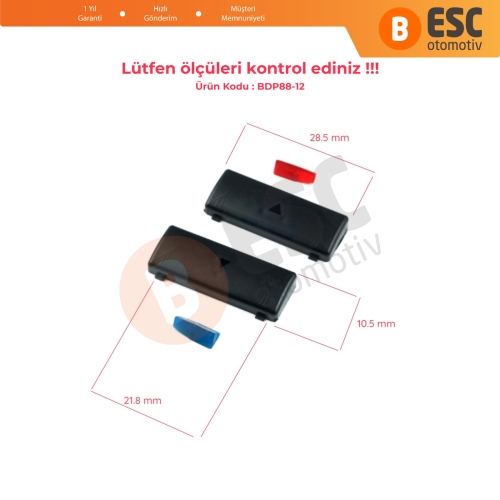 BMW X5 E53 2000-2006 5 Serisi E39 1996-2003 64116915812 İçin 2 Adet Klima Kontrol Isı Sıcaklık Arttırma Azaltma Düğme Kapağı