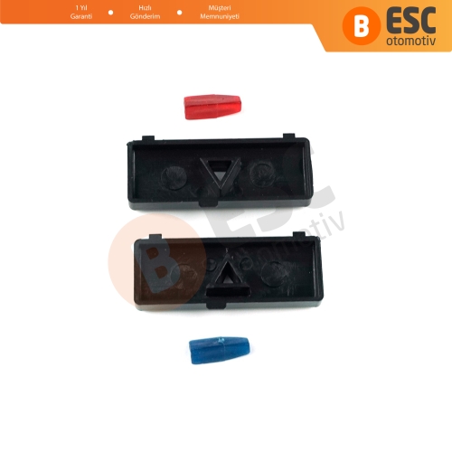 BMW X5 E53 2000-2006 5 Serisi E39 1996-2003 64116915812 İçin 2 Adet Klima Kontrol Isı Sıcaklık Arttırma Azaltma Düğme Kapağı