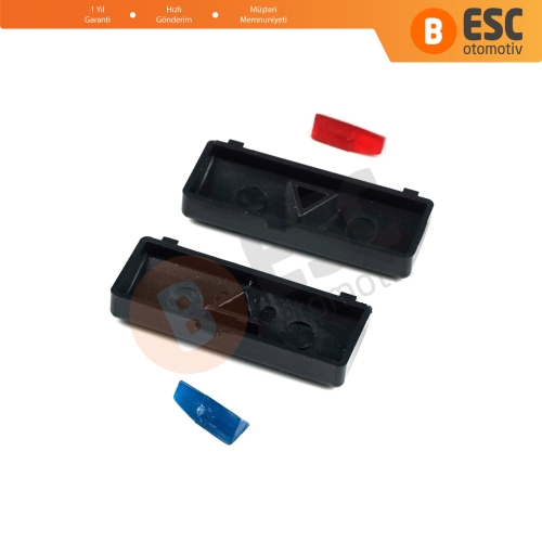 BMW X5 E53 2000-2006 5 Serisi E39 1996-2003 64116915812 İçin 2 Adet Klima Kontrol Isı Sıcaklık Arttırma Azaltma Düğme Kapağı